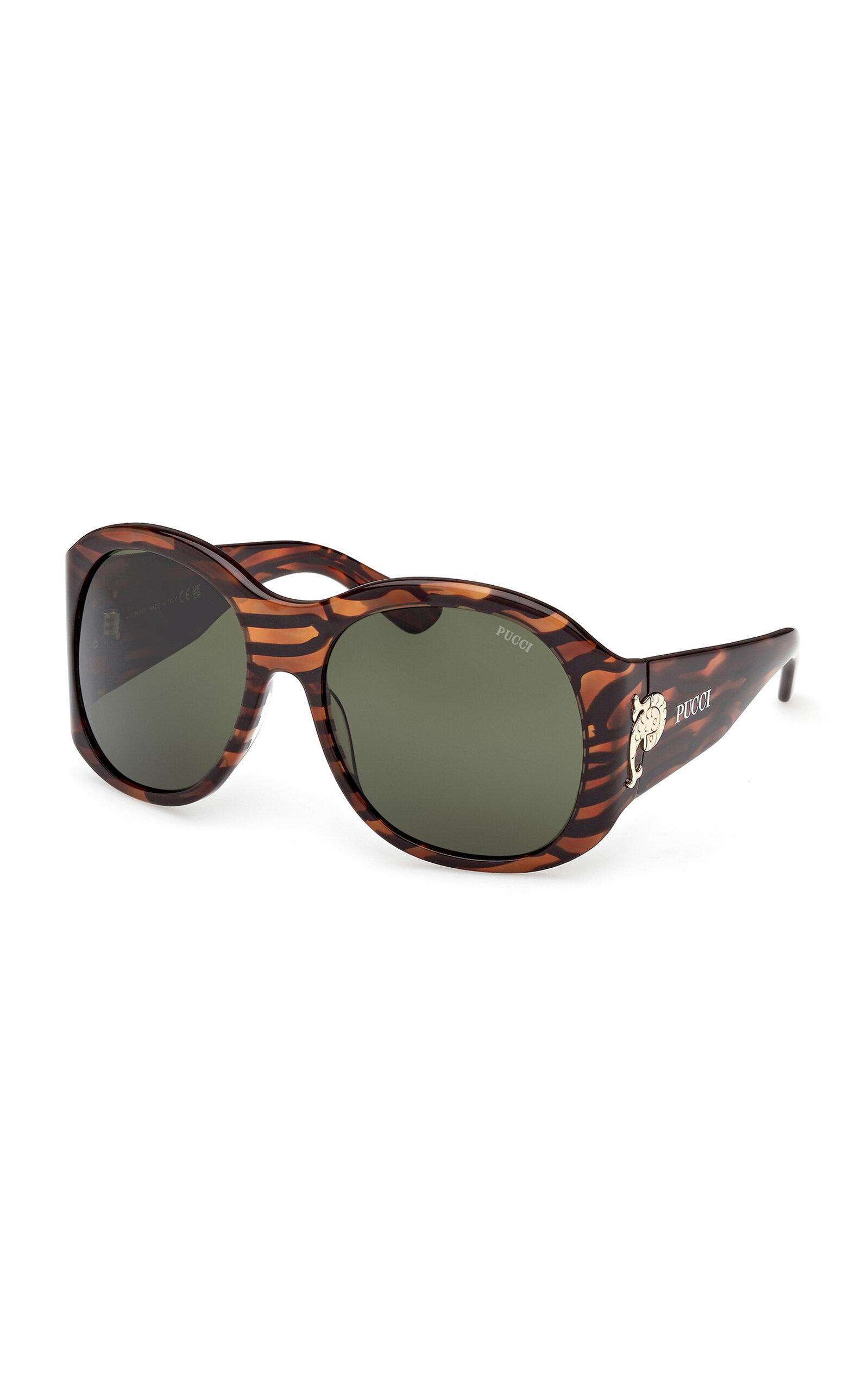 Pucci Round-Frame Acetate Sunglasses - Moda Operandi by PUCCI
