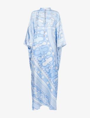 Soleil Printed Silk Kaftan by PUCCI