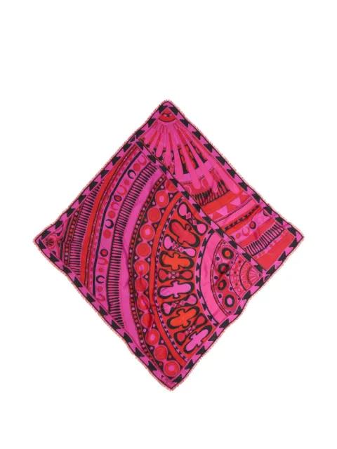 Soleil-print wool and silk pashmina by PUCCI
