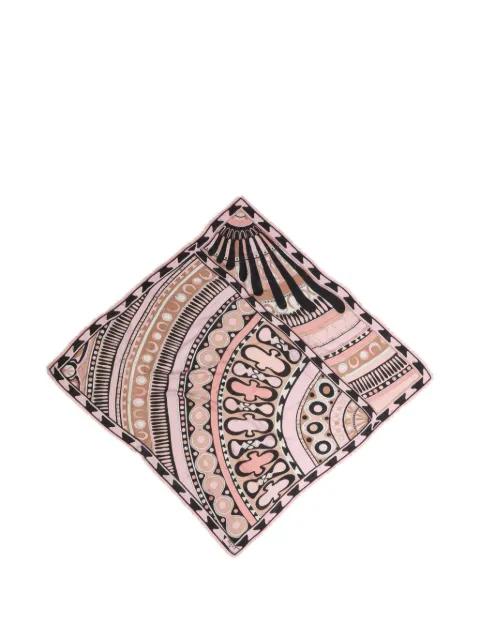 Soleil print wool and silk pashmina by PUCCI