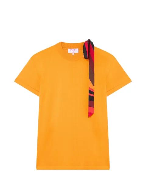 T-shirt with silk detail by PUCCI