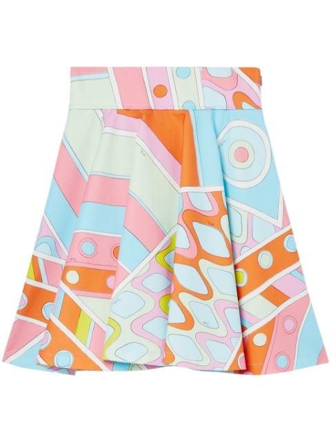 Vivara print cotton miniskirt by PUCCI