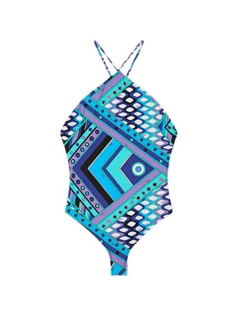 Vivara print halterneck bodysuit by PUCCI