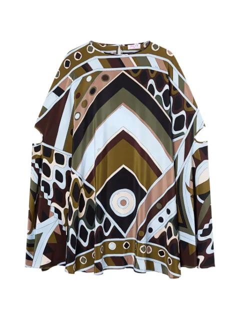 Vivara-print silk kaftan by PUCCI