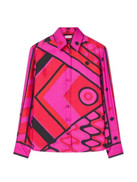 Vivara-print silk shirt by PUCCI