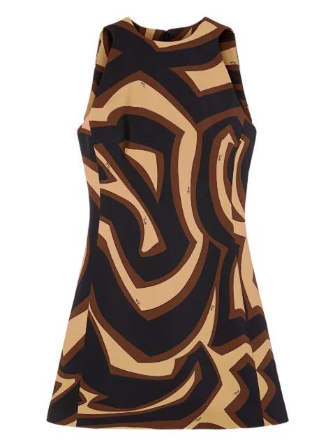 abstract-print A-line dress by PUCCI