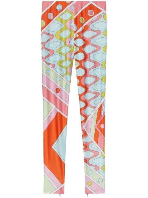 abstract-print leggings by PUCCI