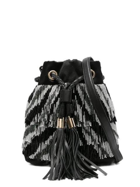 beaded-fringe bucket bag by PUCCI