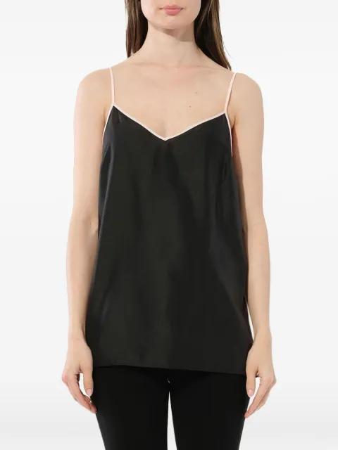 contrast-trim sleeveless top by PUCCI