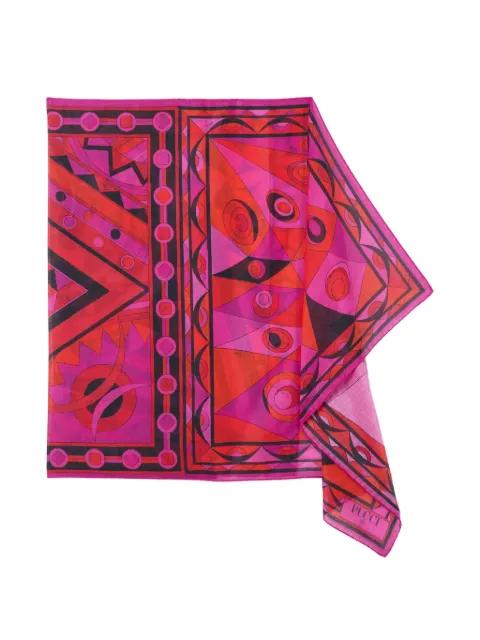 cotton sarong with mixed-prints by PUCCI