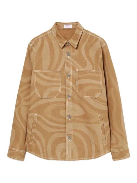 cotton shirt jacket by PUCCI