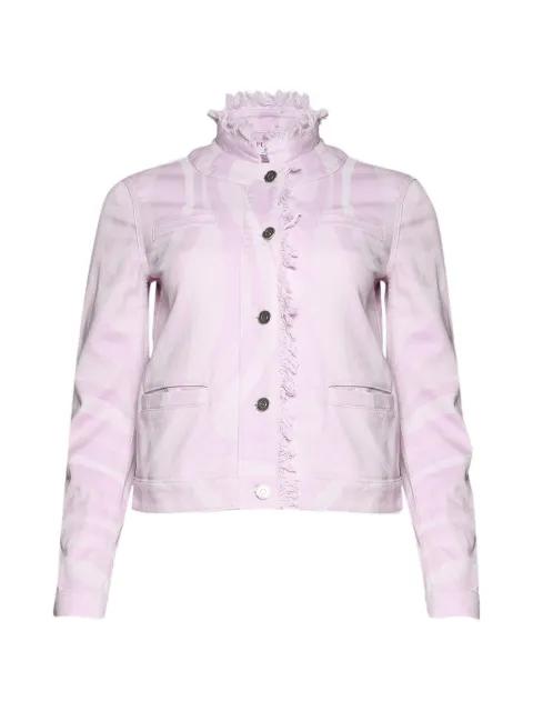 frayed-trim printed jacket by PUCCI