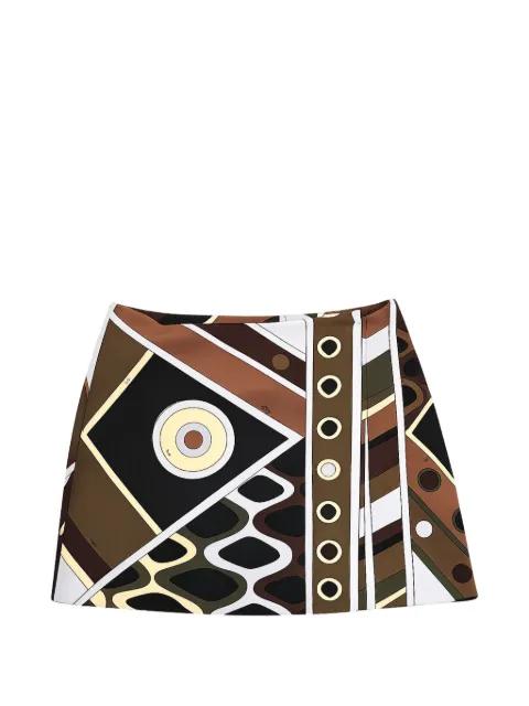 geometric cutout skirt by PUCCI