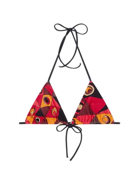 geometric-print triangle bikini by PUCCI