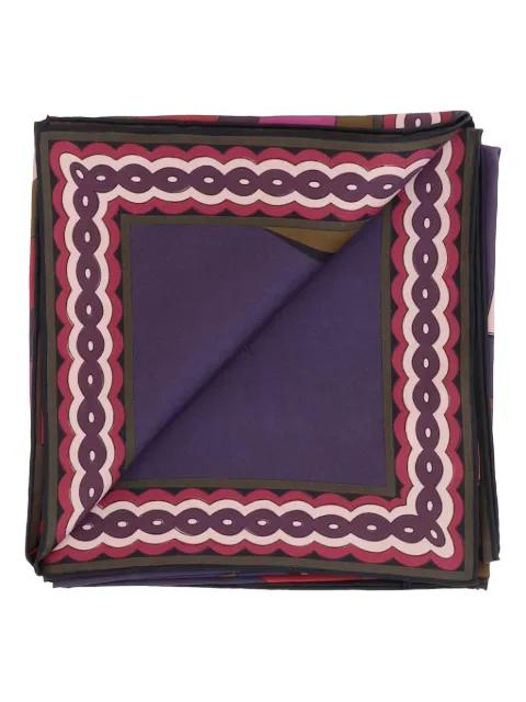 graphic-print silk scarf by PUCCI