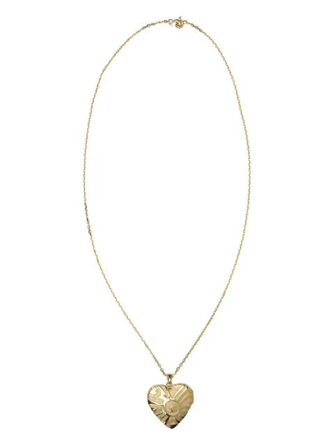 heart fish brass necklace by PUCCI