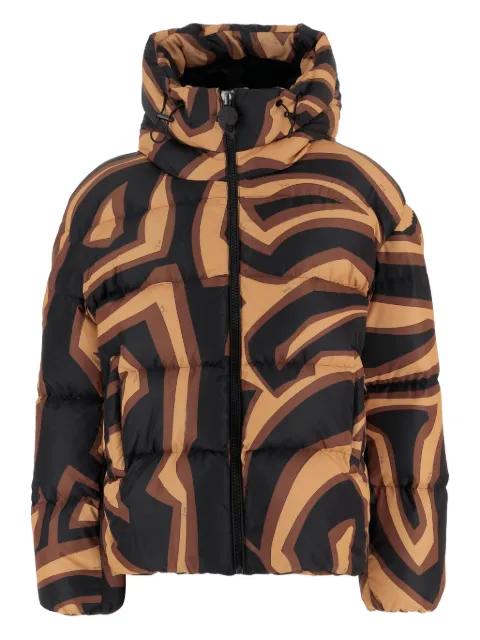 hoodied patterned jacket by PUCCI