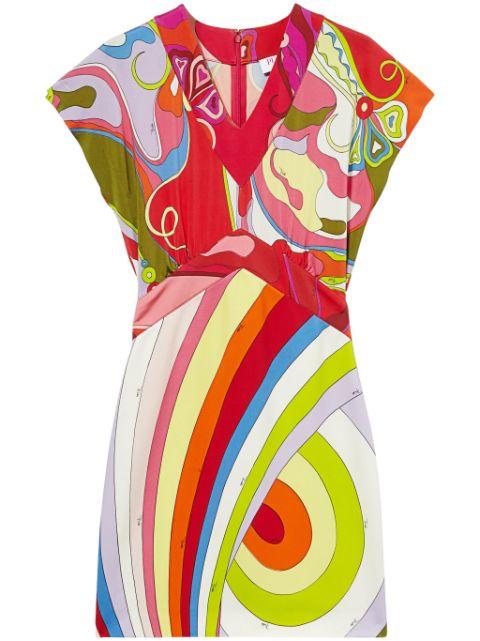 iride-print dress by PUCCI