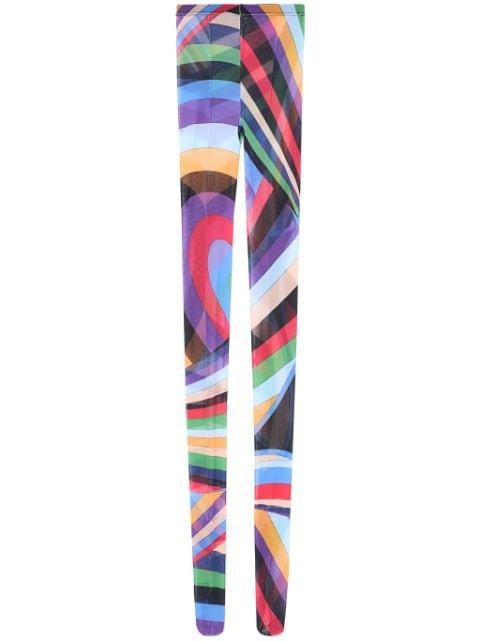 iride-print tulle socks by PUCCI