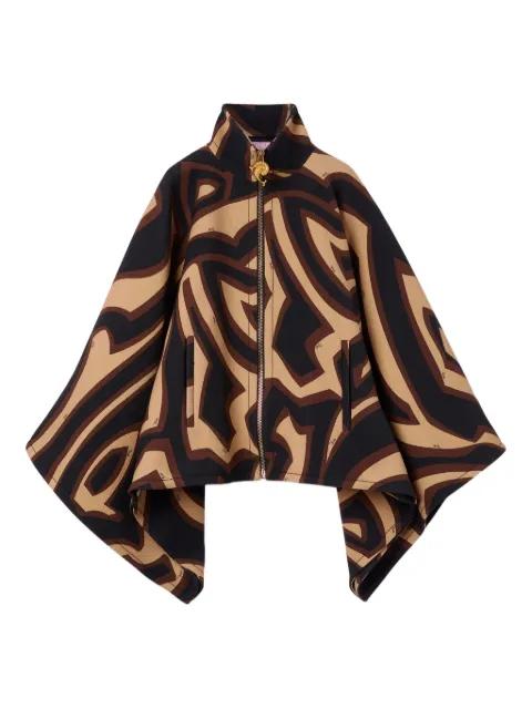 labirinto print cape by PUCCI
