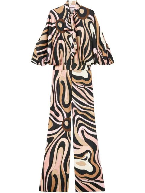 marmo-print jumpsuit by PUCCI