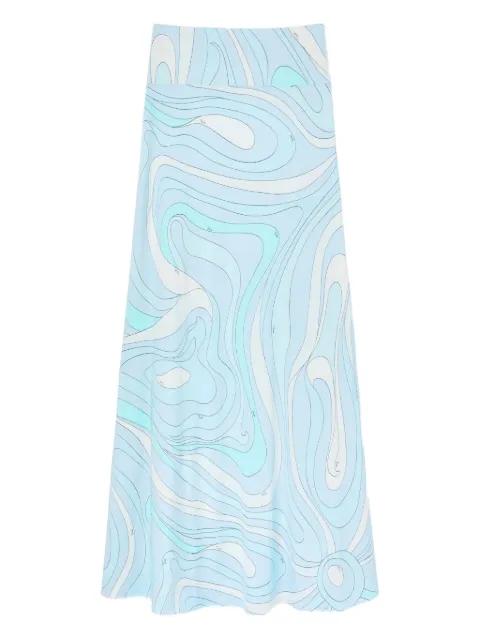 marmo-print maxi skirt by PUCCI