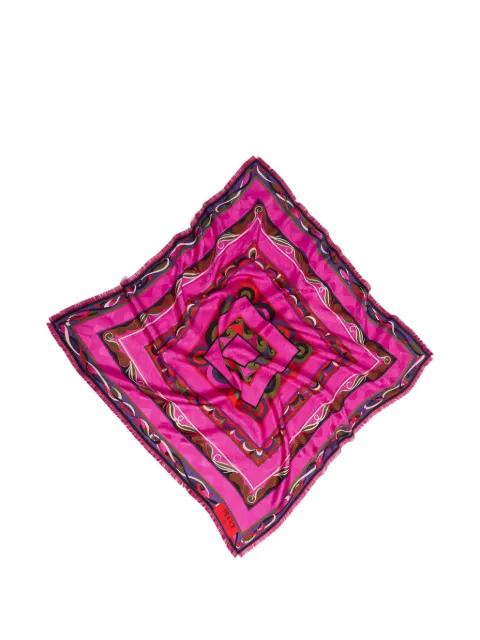 mixed-print jacquard scarf by PUCCI