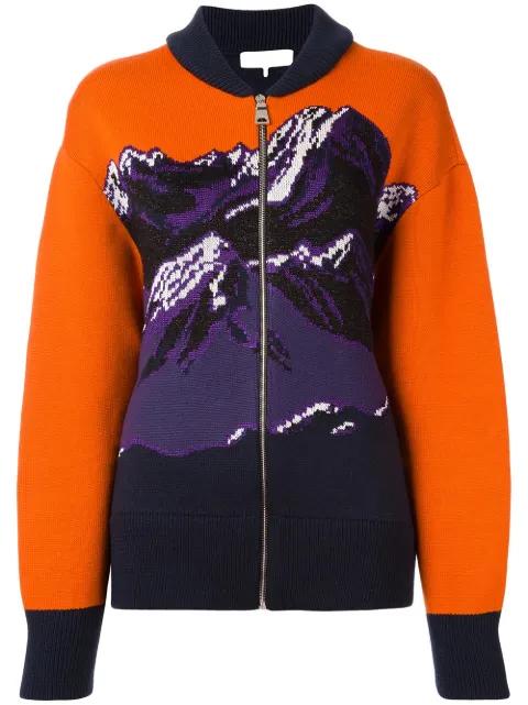 mountainscape printed cardigan by PUCCI
