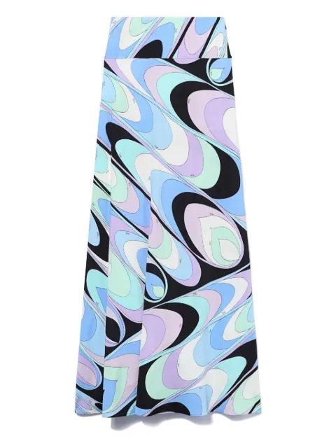 onde-print skirt by PUCCI