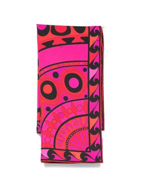 printed twill scarf by PUCCI