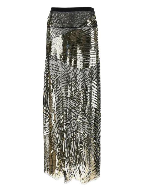 sequin-embellishment maxi skirt by PUCCI