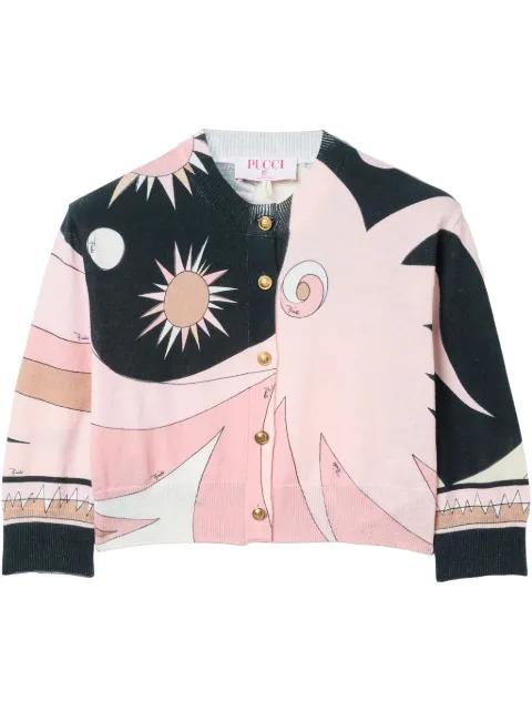 stella-print cardigan by PUCCI