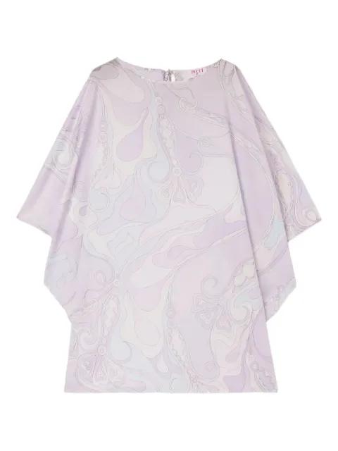 wave-print kaftan dress by PUCCI