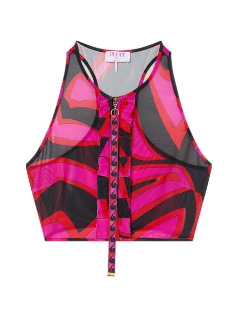 zip-up top by PUCCI