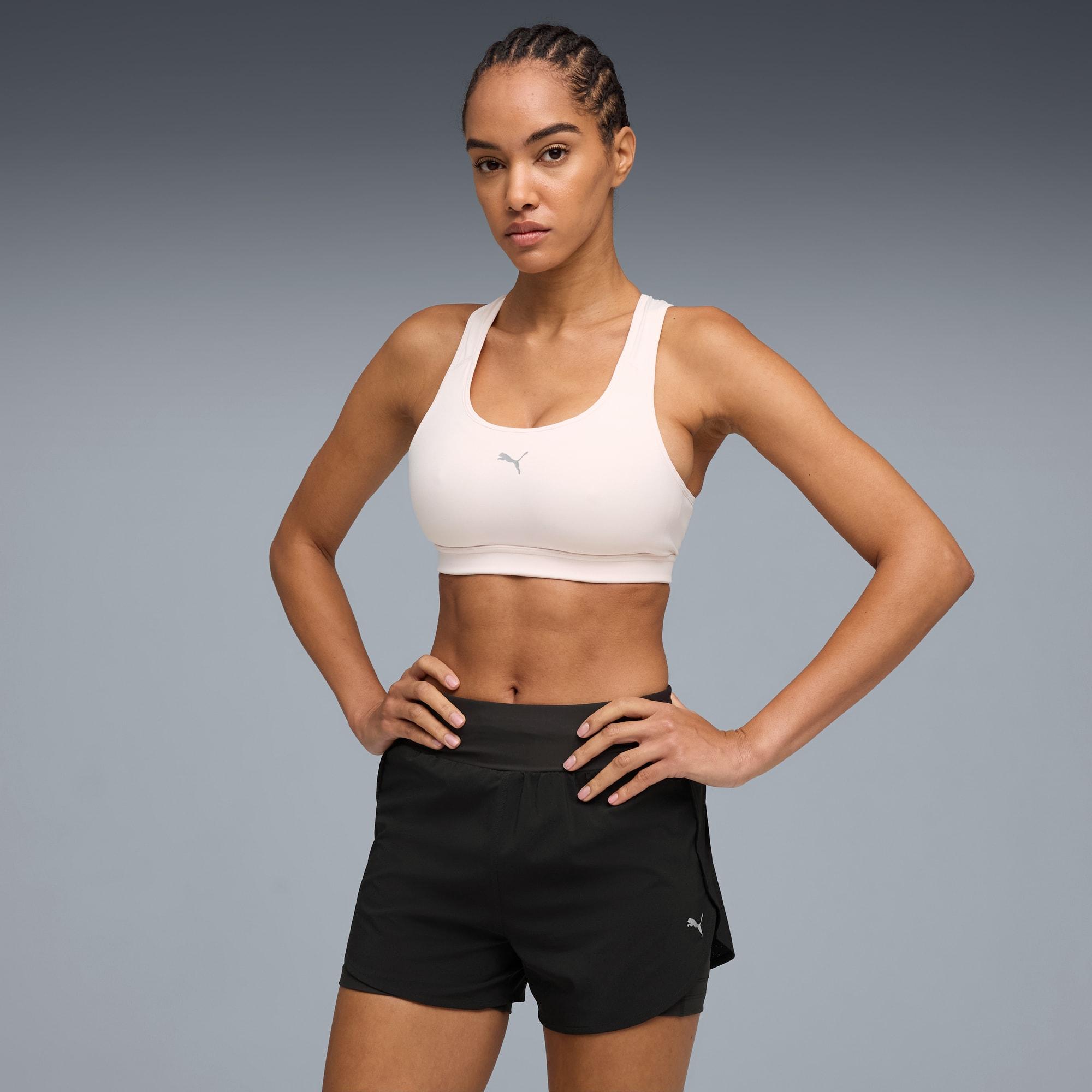 4Keeps Run Women's Moisture Wicking, Mid Impact Sports Bra by PUMA