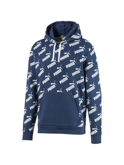 Amplified logo-print hoodie by PUMA