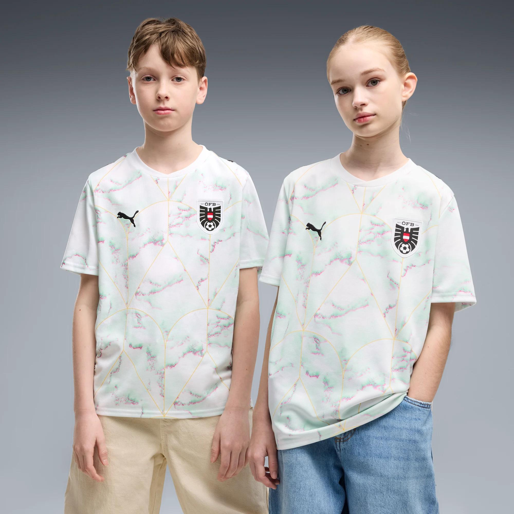 Austria Away Big Kids' Soccer Jersey by PUMA