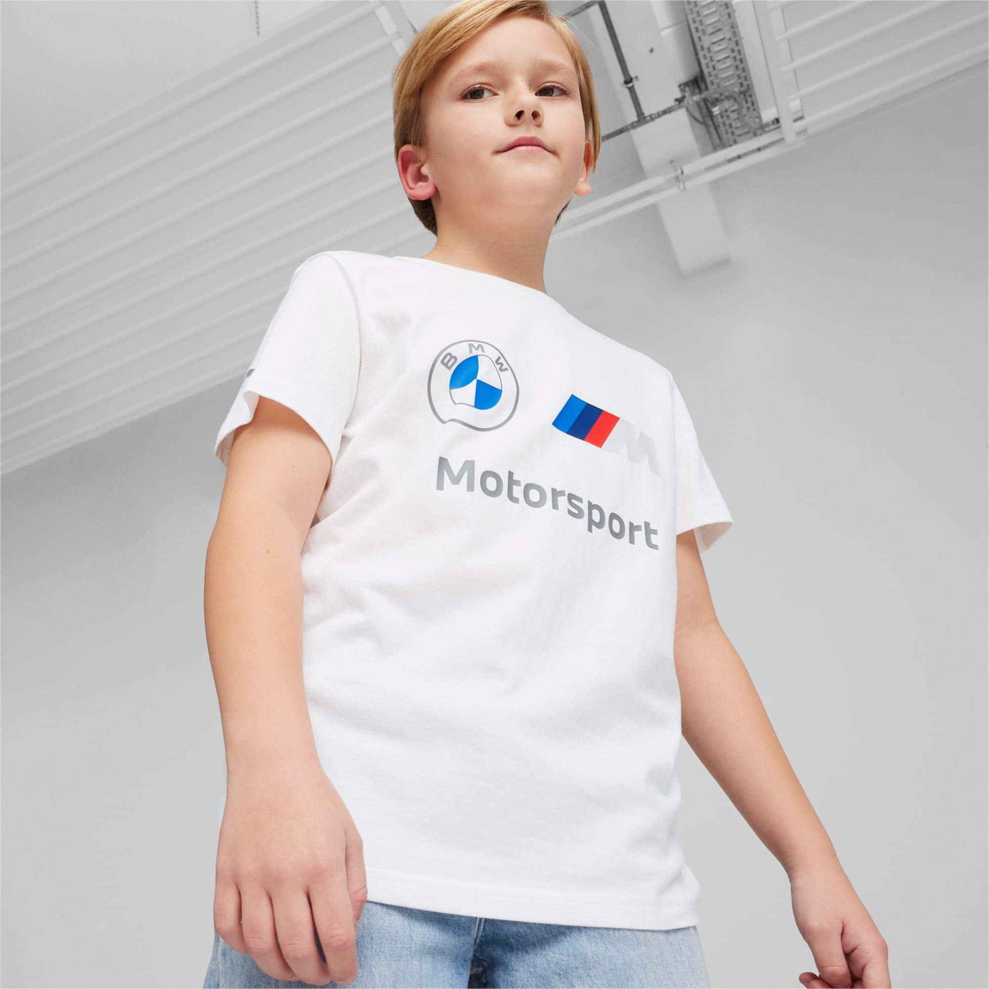 BMW M Motorsport Essentials Kids' Logo Tee by PUMA