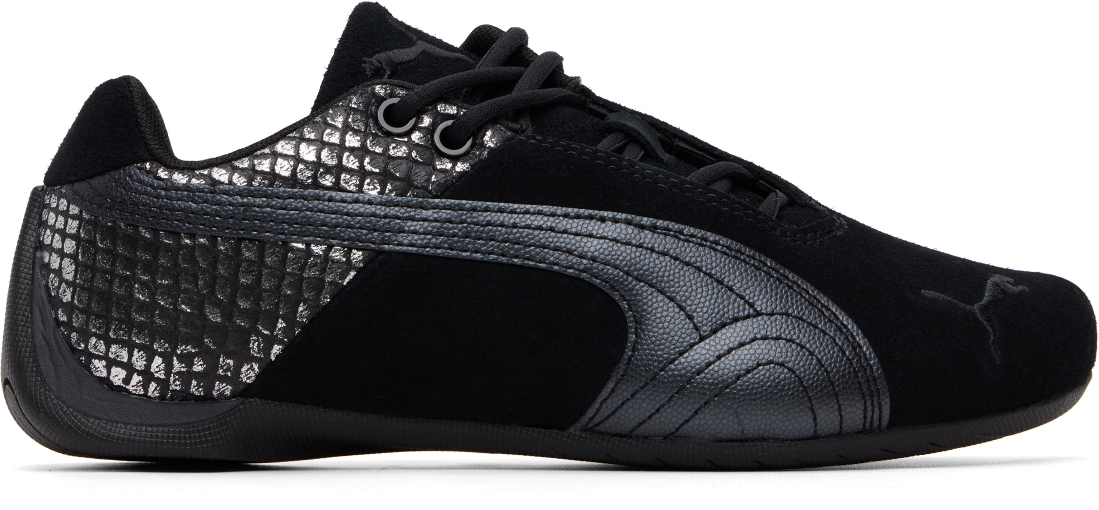 Black Future Cat Emboss Sneakers by PUMA
