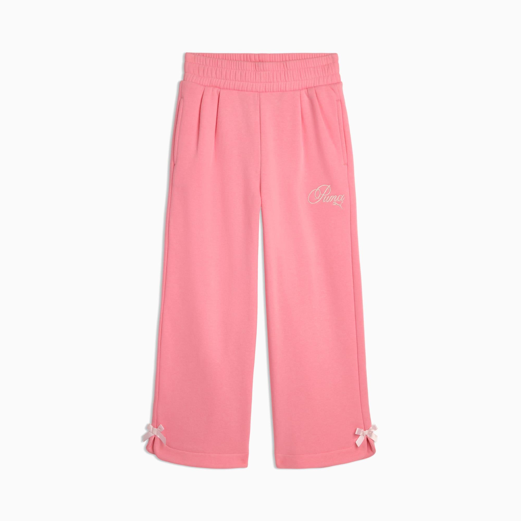 Bow Society Little Kids' Wide Leg Fleece Pants by PUMA
