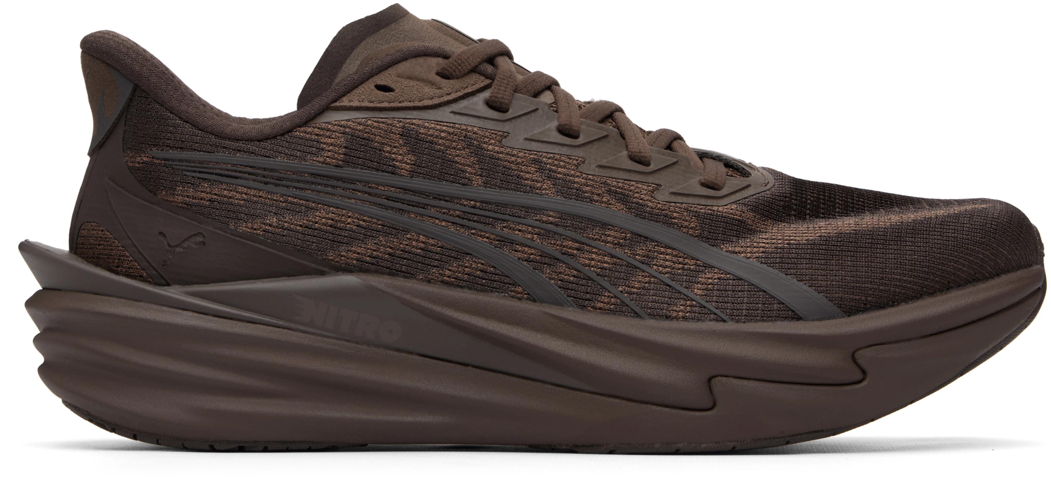 Brown Deviate NITRO™ 4 Sneakers by PUMA