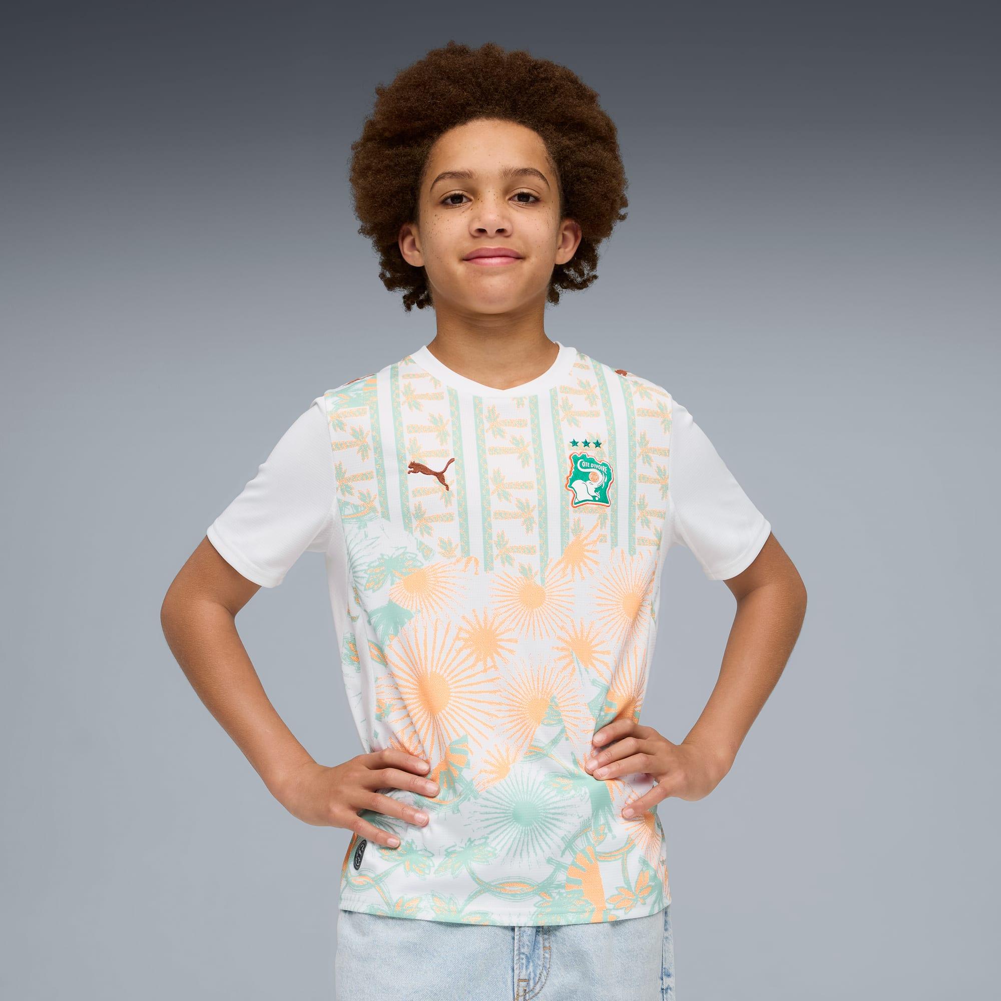 Côte d'Ivoire Away Big Kids' Soccer Jersey by PUMA