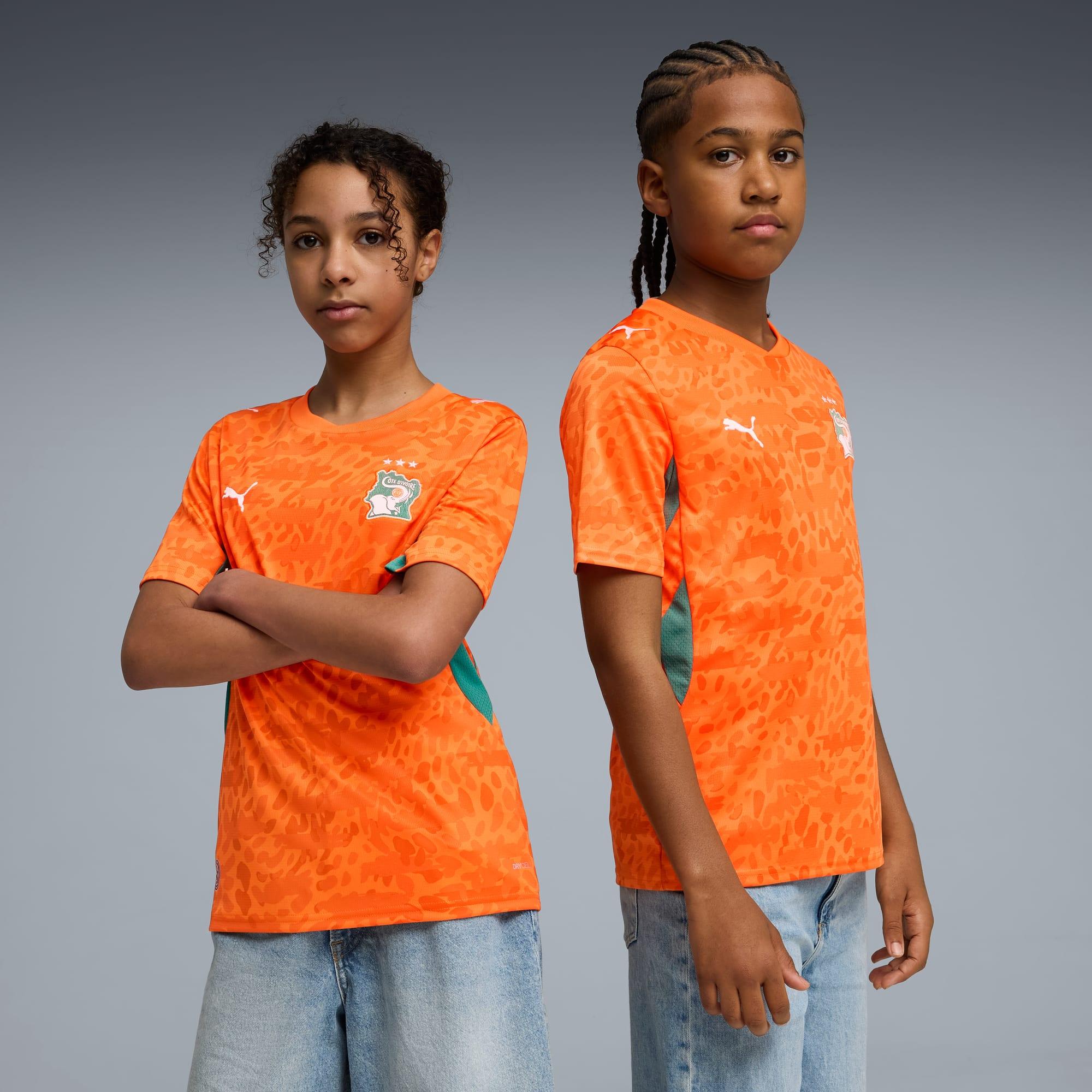 Côte d'Ivoire Home Big Kids' Soccer Jersey by PUMA