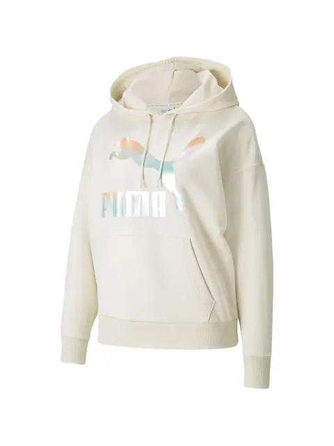 Classics logo-print hoodie by PUMA