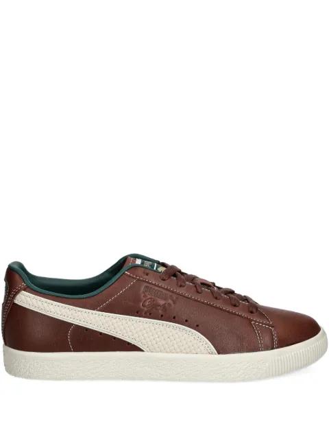 Clyde leather lace-up sneakers by PUMA