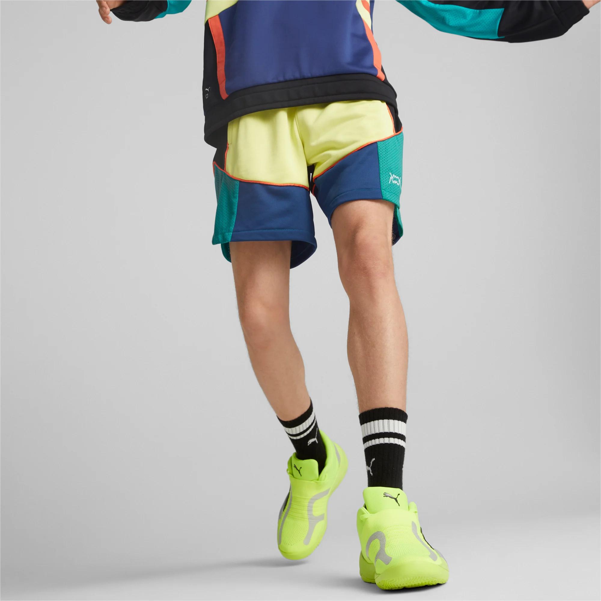 Drop Step Colorblock Men's Basketball Shorts by PUMA