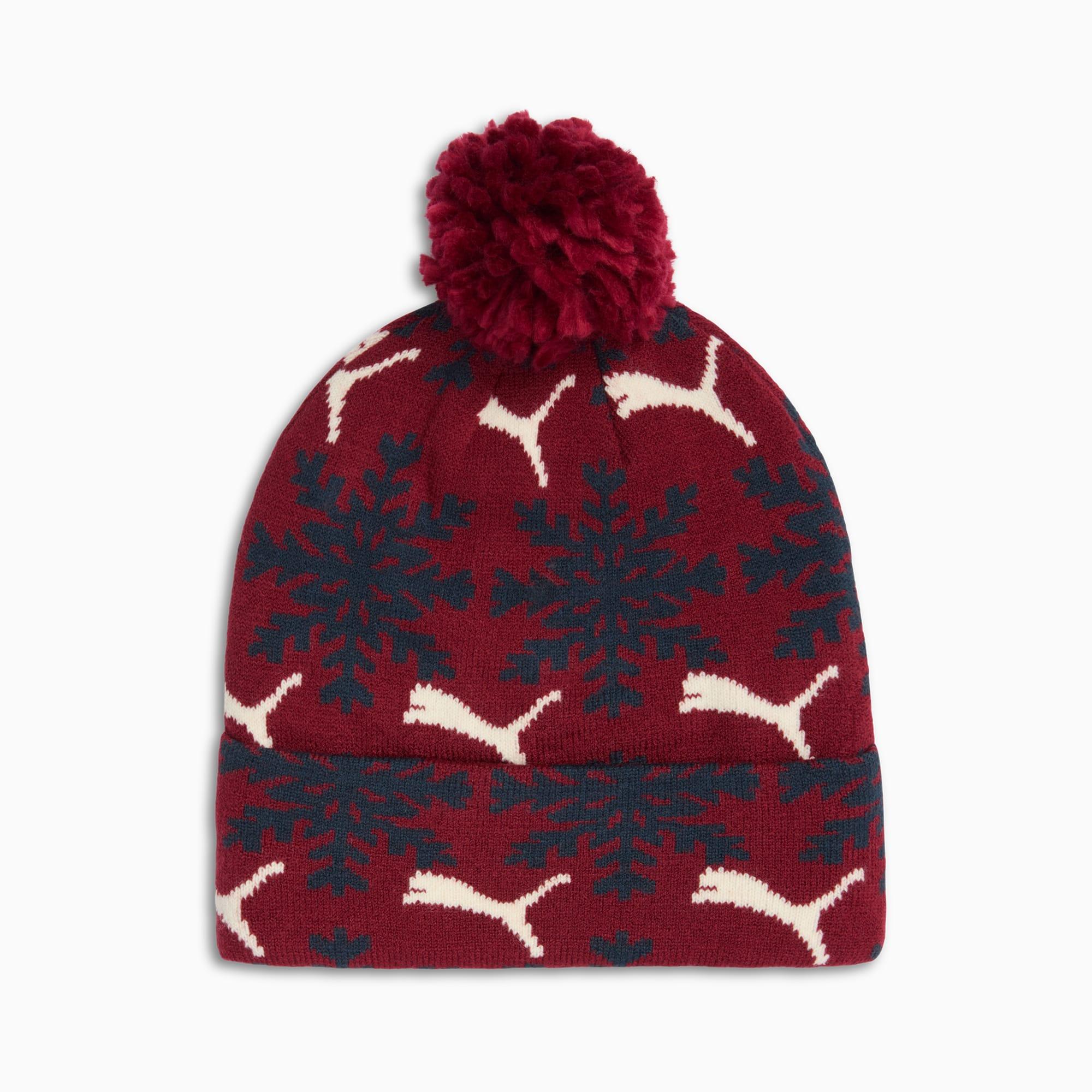 Fair Isle Winter Pom Pom Snowflake Beanie by PUMA