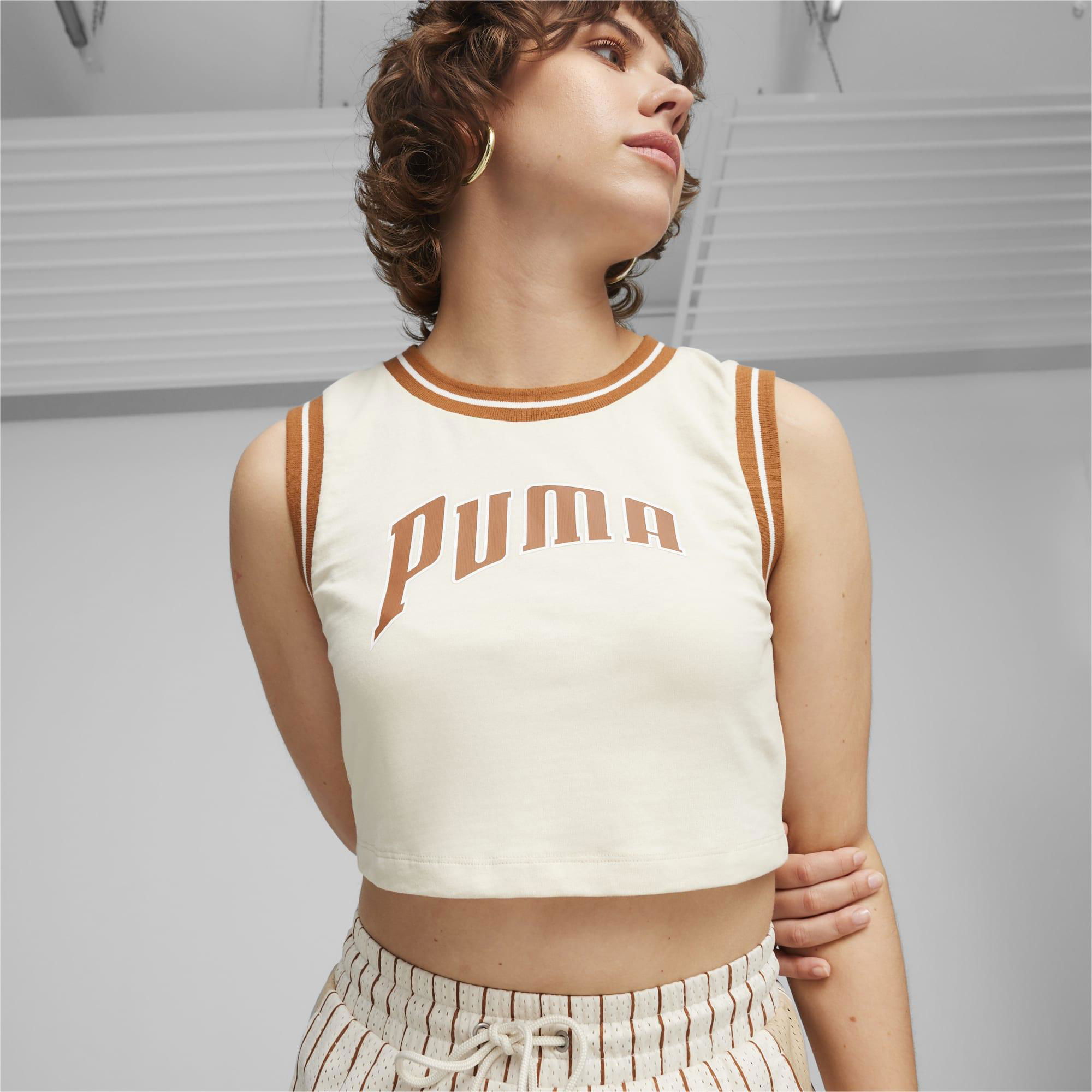 For the Fanbase PUMA TEAM Women's Graphic Crop Top by PUMA