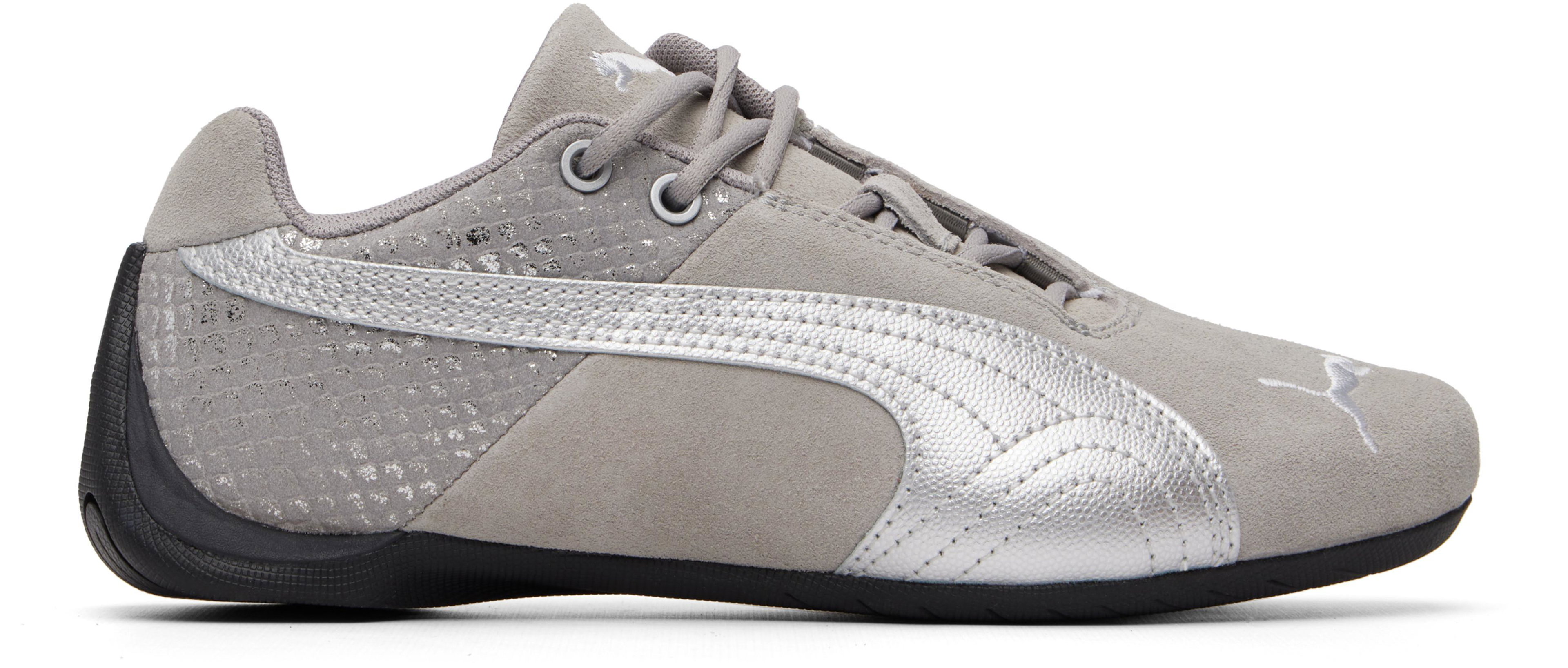 Gray Future Cat Emboss Sneakers by PUMA