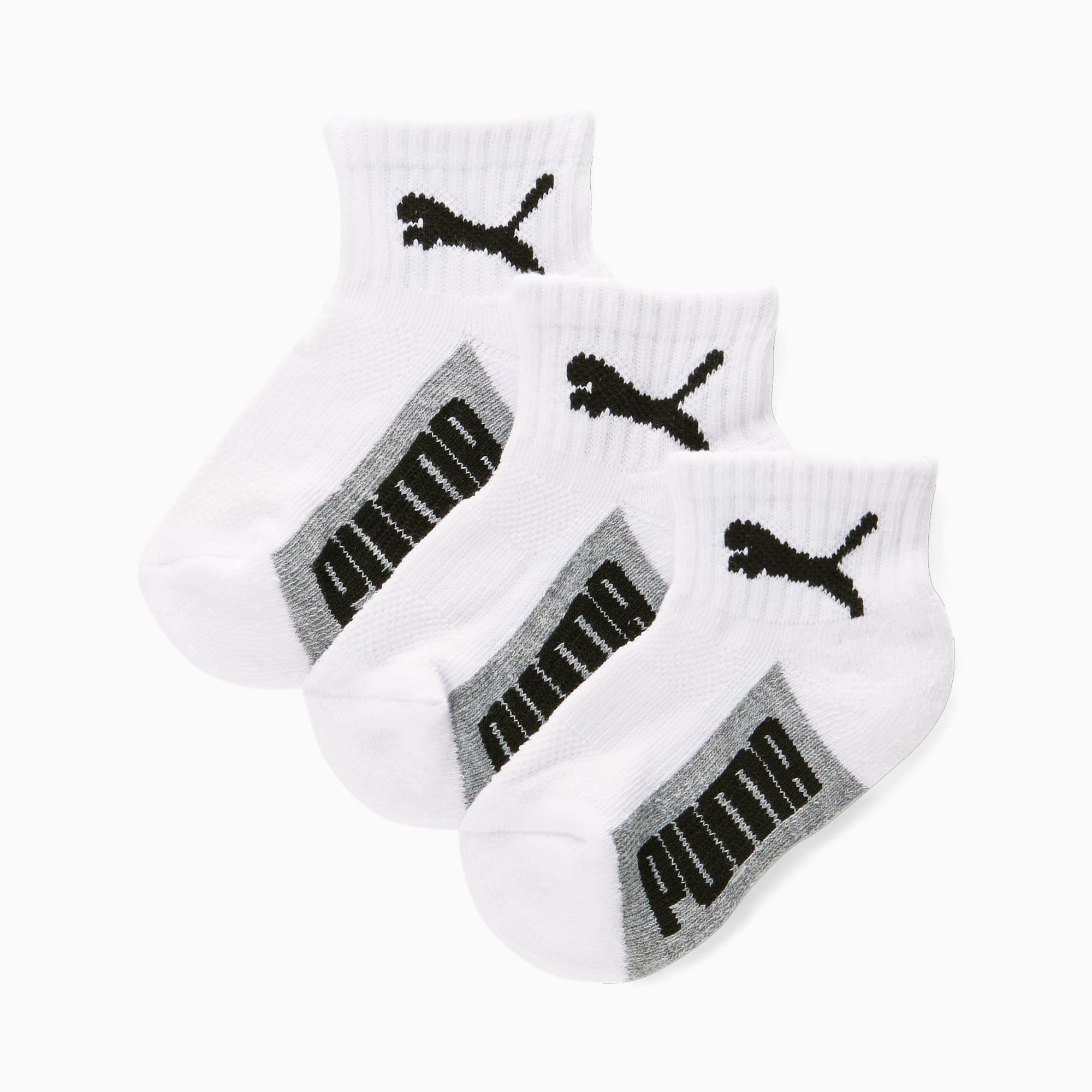 Kids' Terry Quarter Cut Socks [3 Pairs] by PUMA